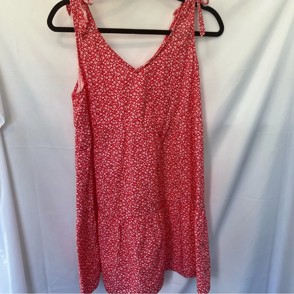 Derek Heart Red Floral Mini Dress - Picture 2 of 8